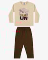 Conjunto Infantil Menino com Blusão Estampado ReiRex - Deserto-c1130c7f-9575-4a83-a392-a1ec64cf336d
