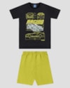 Conjunto Infantil Menino com Estampa de Carro ReiRex Preto-77ec899c-194a-4269-bbfb-aa4d87f5c609