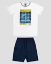 Conjunto Infantil Menino com Estampa Game ReiRex Branco-db51256f-183f-45f4-ad5e-609fd8efb856