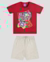 Conjunto Infantil Menino com Estampa Videogame ReiRex Vermelho-d1c2baf7-1b2f-4e9e-bd42-9b408e7bf1f8