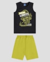 Conjunto Infantil Menino com Regata e Bermuda ReiRex Preto-526885bc-4d2d-4b09-a45c-ef4792733c33