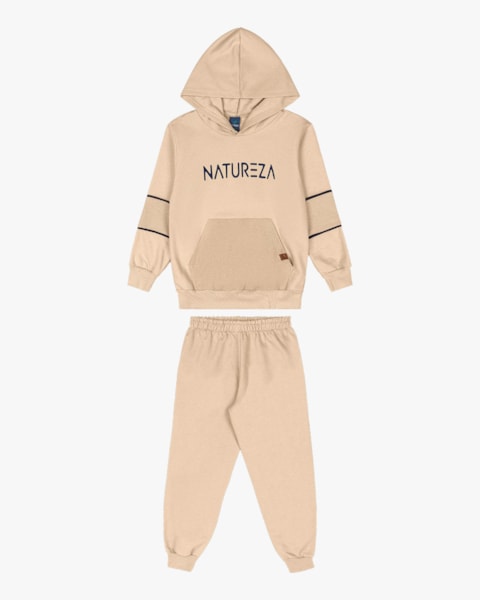 Conjunto Infantil Menino em Moletom com Bordado - ReiRex - Deserto