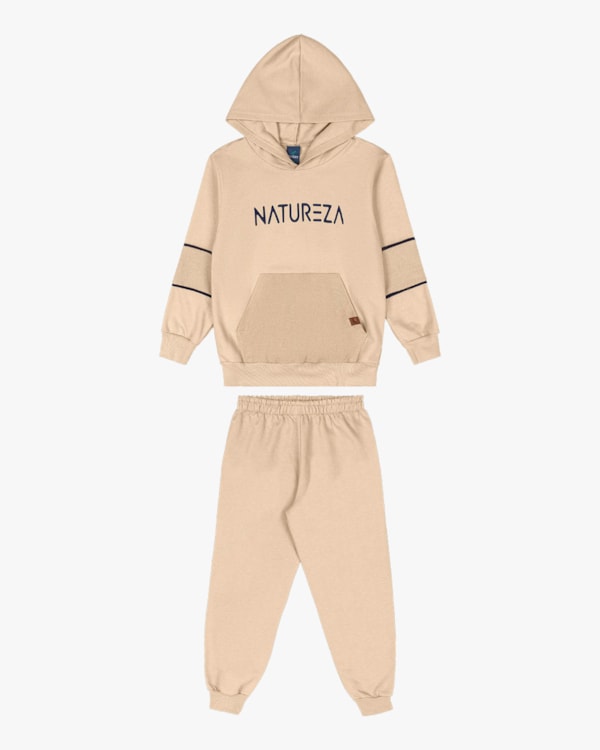 Conjunto Infantil Menino em Moletom com Bordado - ReiRex - Deserto