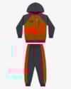 Conjunto Infantil Menino em Moletom com Recortes - Laranja-287cf741-9580-4220-8685-c31d8b47320e