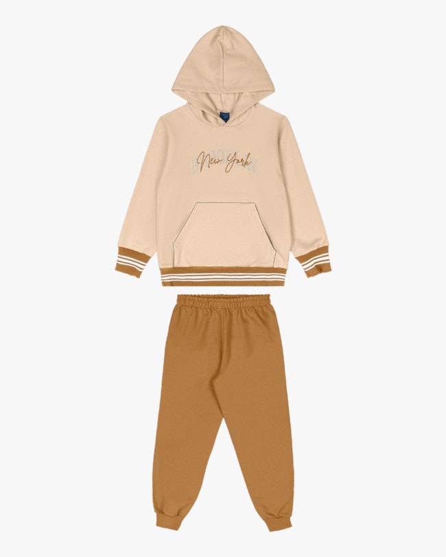 Conjunto Infantil Menino em Moletom com Retilínea - ReiRex - Deserto-d1e0173d-fb79-4292-8ee1-ac61814e1830