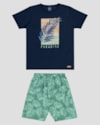 Conjunto Infantil Menino Estampa Tropical ReiRex Azul-fe52b6a2-ff4d-4bb4-b5da-6c04f972390b