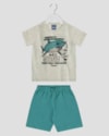 Conjunto Infantil Menino Estampa Tubarão - ReiRex - Mescla-a9707c76-0d10-4103-9d74-fc0a0b0591ce