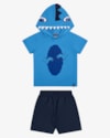 Conjunto Infantil Menino Interativo Dinossauro - ReiRex - Azul-c682dbd5-9d5c-4adb-9fb3-426f40e82d94