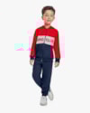Conjunto Infantil Menino Jaqueta com Estampa Relevo - ReiRex - Vermelho-9bcfb3dd-c9cd-4787-a730-0641d9e9b1e5