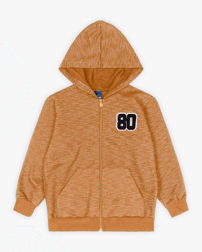 Conjunto Infantil Menino Jaqueta e Calça Estilo Esportivo - ReiRex - Marrom-83ca6420-9ebc-4f52-8f47-fa78b0714adc