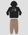 Conjunto Infantil Menino Jaqueta e Calça Moletom Dino - ReiRex - Preto-9b473c7a-e700-4db2-8766-1ef4aace21ab
