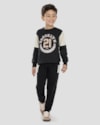 Conjunto Infantil Menino Moletom com Recortes - ReiRex - Preto-5568176c-f439-4957-9e7b-5ff357e1d85d