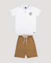 Conjunto Infantil Menino Polo e Bermuda ReiRex Branco-f99431e1-8e72-4066-9822-79d91dd47710