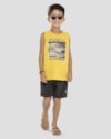 Conjunto Infantil Menino Regata e Bermuda ReiRex Amarelo-d5611b68-63d1-4805-a15d-cb51f93809c2