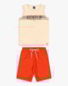 Conjunto Infantil Menino Regata e Bermuda - ReiRex - Tapioca-cc4809a0-484d-472d-a564-23f193b7af05