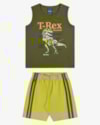 Conjunto Infantil Menino Regata Estampa Rex e Bermuda - ReiRex - Verde-32637a99-a9cd-49ae-b705-785f8a27b6ce