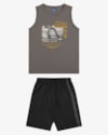 Conjunto Infantil Menino Regata Estampa Skate e Bermuda - ReiRex - Cinza-73d1363e-1f87-4872-b5c0-d3f5a17fcb2c