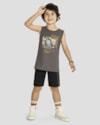 Conjunto Infantil Menino Regata Estampa Skate e Bermuda - ReiRex - Cinza-b791359a-48db-4e8e-a639-33d49cceef0d