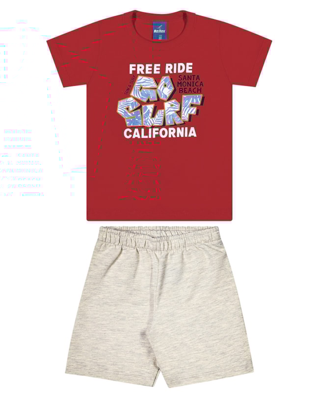 Conjunto InfantilMenino Camiseta e Bermuda ReiRex-27d686d0-22aa-48ed-8942-9b637c9ceb7f