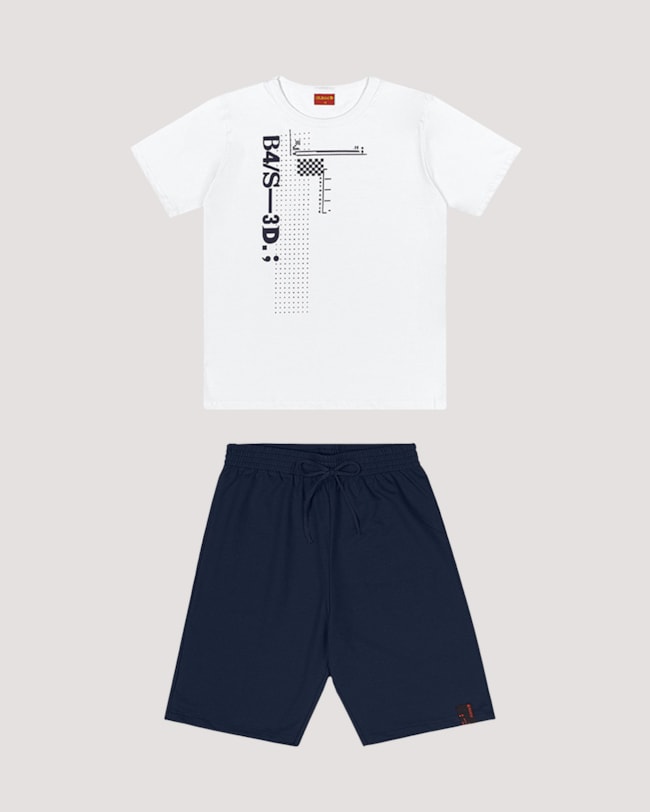 Conjunto Juvenil Camiseta e Bermuda BaseD-9eb5ffb3-61a2-419a-8bf8-2b5ac8b0b028
