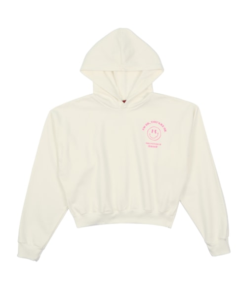 Conjunto Juvenil Feminino Blusão e Bermuda Ciclista BaseD - Natural