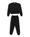 Conjunto Juvenil Feminino Blusão e Calça Moletom BaseD - Preto-b5989780-d434-4f43-b17b-81b92ae5c5fd