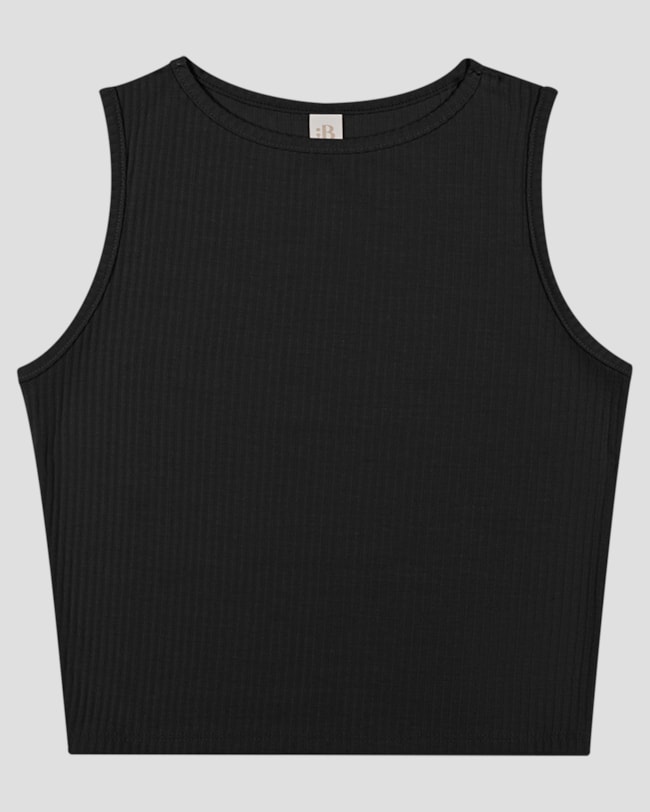 Conjunto Juvenil Feminino Cardigan e Blusa Canelada - BaseD - Preto-a22af454-29b7-4513-99ef-1131720d577d