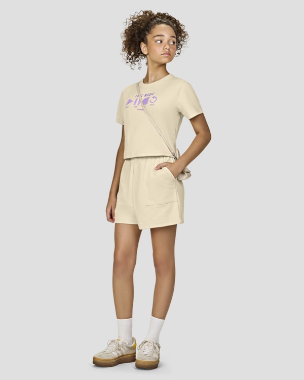 Conjunto Juvenil Feminino com Blusa e Shorts - BaseD - Tapioca