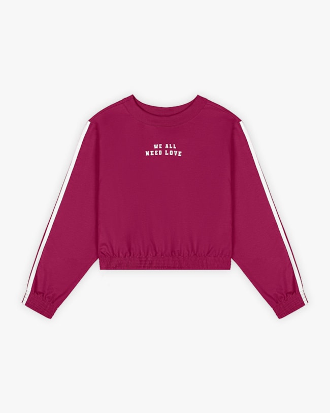 Conjunto Juvenil Feminino em Moletom com Listras Laterais - BaseD - Marsala-24ce61fb-ddeb-44f1-a38e-7a7f916c99ec