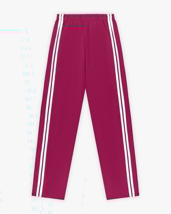 Conjunto Juvenil Feminino em Moletom com Listras Laterais - BaseD - Marsala-8e86f6f1-39ca-4940-a307-dcb818ac9a56