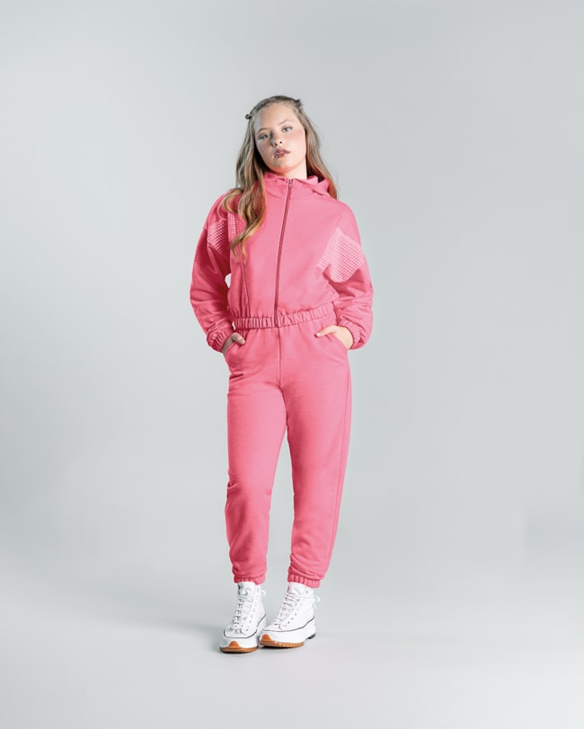 Conjunto Juvenil Feminino Jaqueta e Calça  BaseD - Rosa Psy-5a1dc616-4e2c-4b03-afdc-931e12195fea