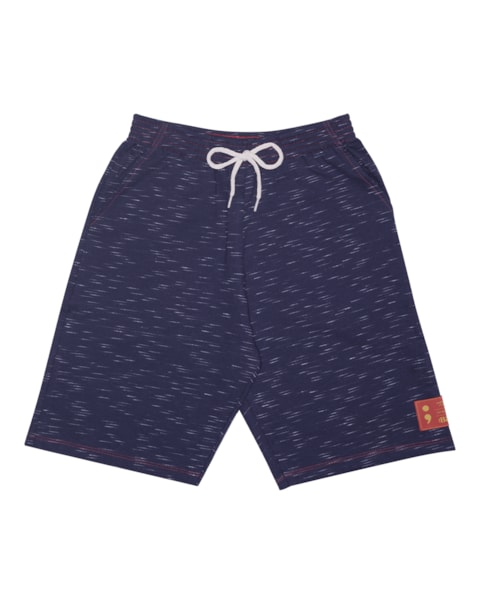 Conjunto Juvenil Masculino Camiseta e Bermuda Based Mescla Banana