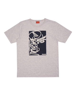 Conjunto Juvenil Masculino Camiseta e Bermuda Based Mescla Banana