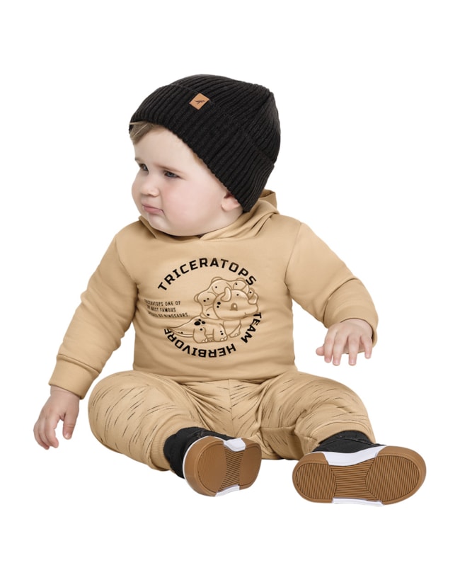 Conjunto Moletom Bebê Menino ReiRex Dinossauro-c1c320a1-dc65-45e0-aaba-b5aeefc411de