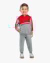 Conjunto Moletom Infantil Menino Bicolor com Capuz - ReiRex - Tomato-664a765a-4ff9-4987-a2be-fb34a6c09bec