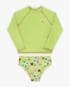 Conjunto Praia Infantil Menina com Proteção UV - Kely Kety - Verde-7378cd18-1b10-40f6-9c37-d7cfa3fb362a
