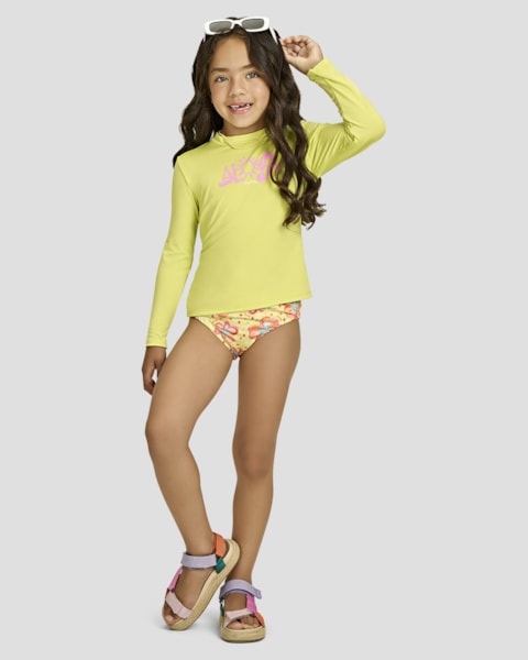 Conjunto Praia Infantil Menina Estampa Releva na Água - Kely Kety -Citrus