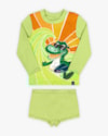 Conjunto Praia Infantil Menino com Estampa Dino - ReiRex - Verde-72892cce-eeb9-46d8-93d5-a0dbdd81f9e3