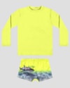 Conjunto Praia Infantil Menino com Estampa Mágica ReiRex Amarelo-b2bf3488-e7dc-4570-b951-b26b89420ef6