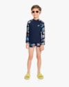 Conjunto Praia Infantil Menino Estampa Dinossauro - ReiRex - Oxford-b410cd1e-85ef-4286-b135-3d9a6c49089e