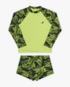 Conjunto Praia Infantil Menino Estampa Folhagens - ReiRex - Oliveira-fe8d52fc-5f61-44ac-a3bd-5b47cde2da77
