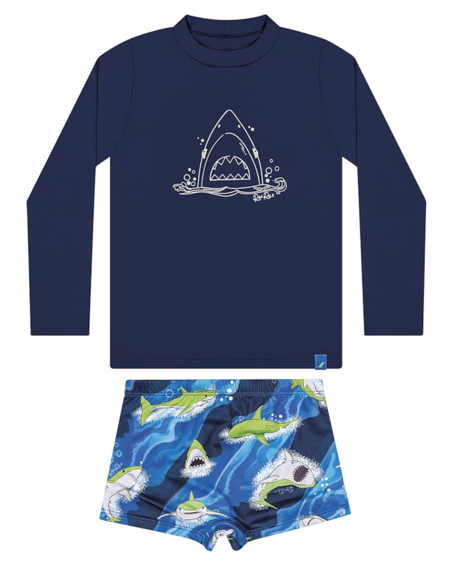 Conjunto Praia Infantil Menino Estampado ReiRex-f3b968fd-eb0b-4a36-aa0f-5f685172f04a