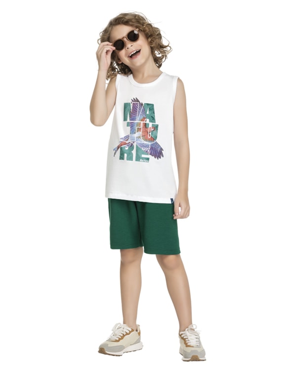 Conjunto Regata e Bermuda Menino ReiRex Nature