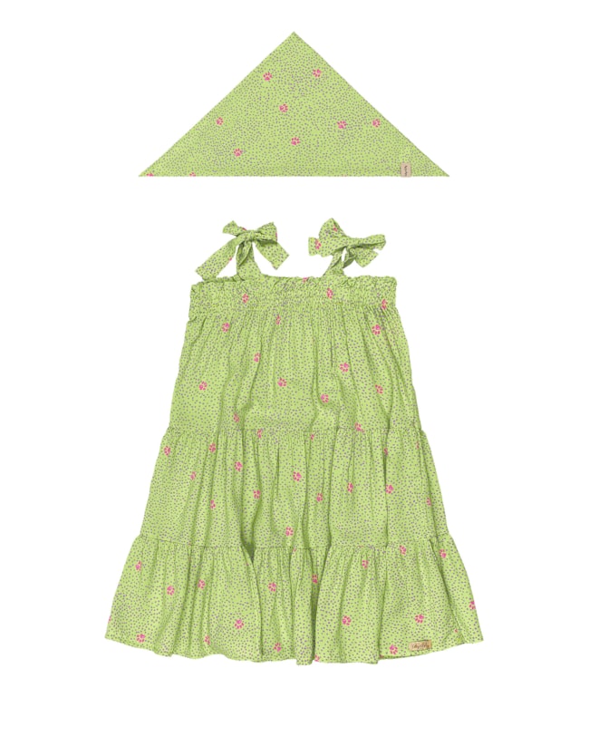 Conjunto Vestido e Pandana Pet Estampado Menina Kely Kety-ce2a40d6-042c-473d-a9f2-7d2b6c38430b