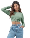 Cropped Canelado Feminino Cereja Rosa com Amarração-53d0a782-03f6-435c-9c91-0e1016250337