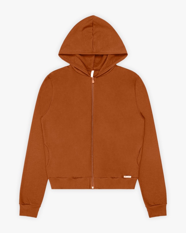 Jaqueta Básica Feminina em Moletom com Capuz - Cereja Rosa - Inca-978258e9-50d0-4d11-8459-1469cf9b393f