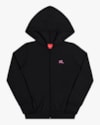 Jaqueta Básica Infantil Menina em Moletom Kely Kety - Preto-954b8edc-0c22-452a-ac04-a5dffce6517f
