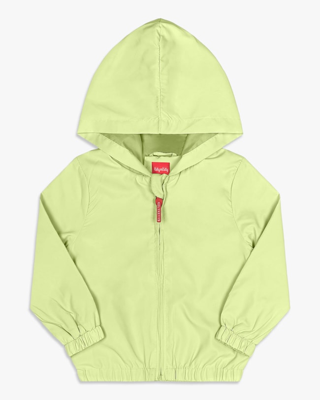 Jaqueta Corta Vento Infantil Menina com Capuz - Kely Kety - Matcha-f260fc5a-af9e-4b78-9c66-5e79d9f9f273