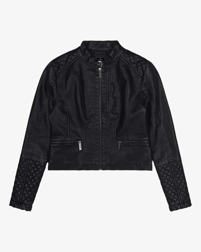 Jaqueta Feminina em Couro Sintético Cereja Rosa Petro-e97b7775-ec19-4c69-8d4c-f5786f97ed22