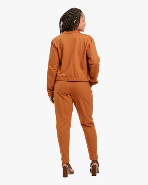 Jaqueta Feminina em Moletom com Bolso - Cereja Rosa - Inca